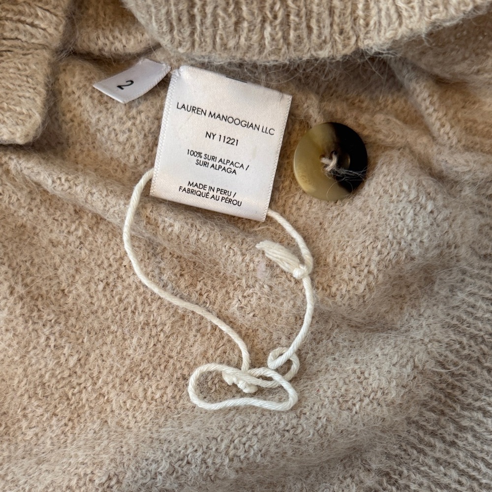 Lauren Manoogian Alpaca V-Neck Sweater - Picture 7 of 8